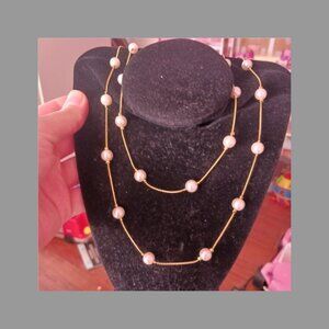 Long AKI pearl necklace
